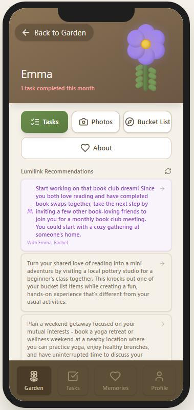 Lumilink app screenshot