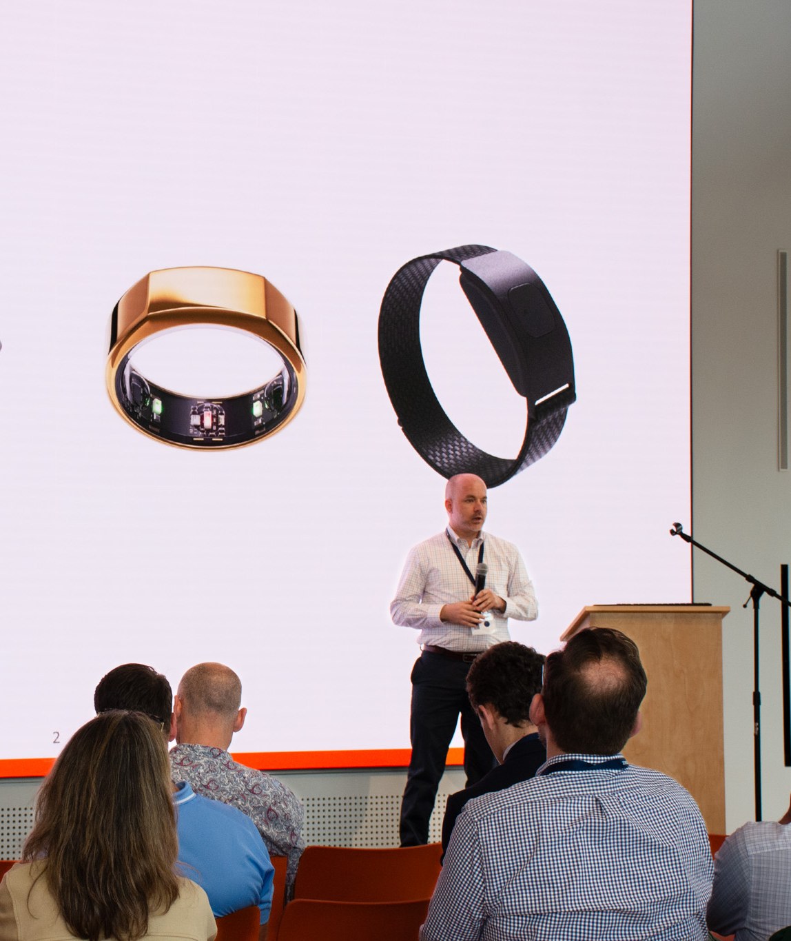 MAP Lab sharing supported devices and platforms at the UVA Sports Research Technology Innovation Summit, May 2025